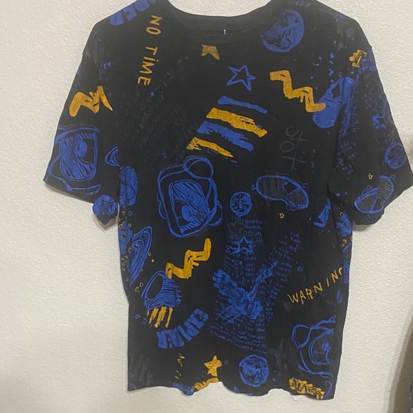 South Pole Black and Blue Graphic Tee - Picture 1 of 8
